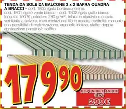 Mondo Brico TENDA DA SOLE DA BALCONE A BRACCI offerta