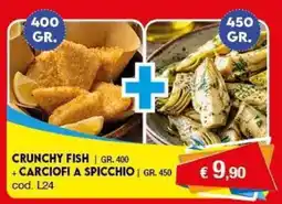 Elite CRUNCHY FISH + CARCIOFI A SPICCHIO offerta