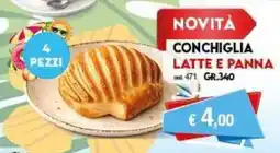 Elite Conchiglia Latte e Panna offerta