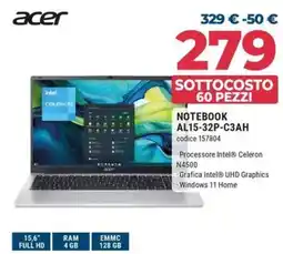 Sinergy acer NOTEBOOK AL15-32P-C3AH offerta
