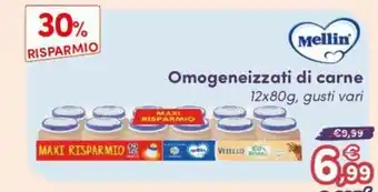 Omogeneizzati di carne Mellin