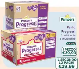B di Bimbi Pampers Progressi Mutandino offerta