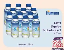 B di Bimbi Humana Latte Liquido Probalance 2 offerta