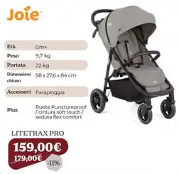 Iperbimbo Joie LITETRAX PRO offerta
