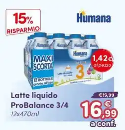 B di Bimbi Latte liquido ProBalance 3/4 offerta