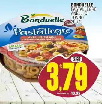 Vicino a te supermercati Bonduelle Pastallegre Anelli Siciliani offerta