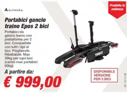 Bep's Portabici gancio traino Epos 2 bici THULE offerta