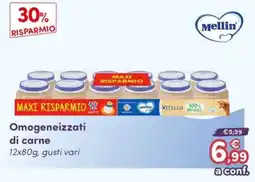 B di Bimbi Omogeneizzati di carne Mellin offerta
