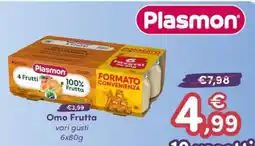B di Bimbi Plasmon Omo Frutta offerta