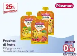 B di Bimbi Plasmon 'Fruttini' Pouches di frutta offerta