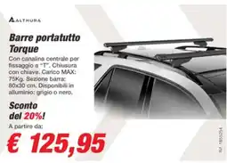 Bep's Barre portatutto Torque offerta
