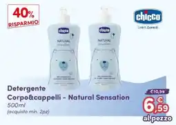 B di Bimbi Detergente Corpo&cappelli - Natural Sensation chicco offerta