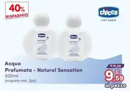 B di Bimbi Acqua Profumata - Natural Sensation chicco offerta