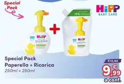 B di Bimbi HiPP BABY CARE Mousse Detergente offerta