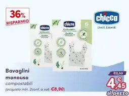 B di Bimbi Bavaglini monouso compostabili chicco offerta