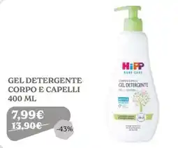 Iperbimbo HiPP BABY CARE GEL DETERGENTE CORPO E CAPELLI offerta