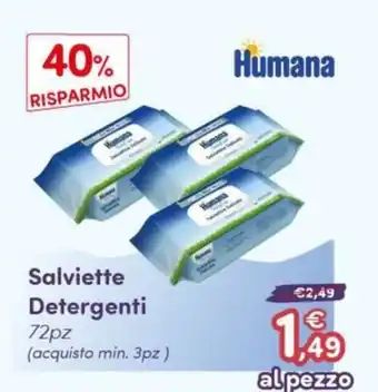 B di Bimbi Salviette Detergenti Humana offerta