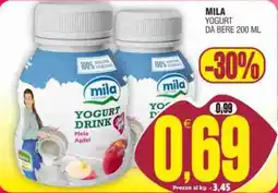 Vicino a te supermercati Mila YOGURT DRINK offerta