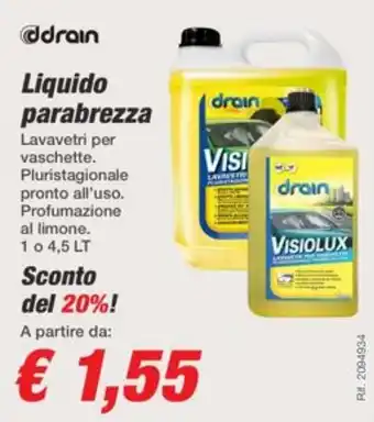 Bep's Liquido parabrezza drain offerta