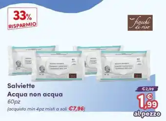 B di Bimbi Salviette Acqua non acqua offerta
