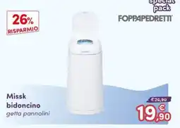 B di Bimbi Missk bidoncino getta pannolini offerta