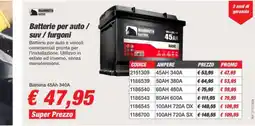 Bep's Mammuth Batteria offerta