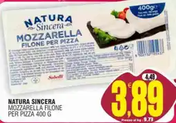 Vicino a te supermercati Natura Sincera Mozzarella Filone Per Pizza offerta