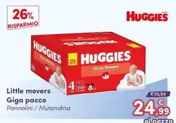 B di Bimbi Huggies Little Movers offerta