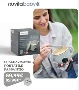 Iperbimbo nuvita baby SCALDAVIVANDE PORTATILE PAPPA'N'GO offerta