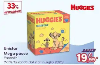 B di Bimbi Huggies Unistar offerta