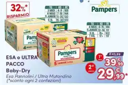 B di Bimbi Pampers Baby-dry Mutandino offerta