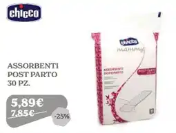 Iperbimbo chicco mammy assorbenti post parto offerta