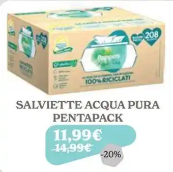 Iperbimbo Salviette acqua pura Pentapack offerta