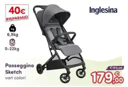 B di Bimbi Inglesina Passeggino Sketch offerta