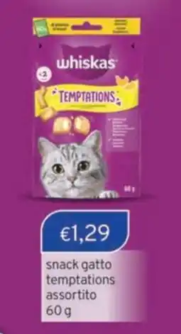 Sirene Blu whiskas TEMPTATIONS offerta