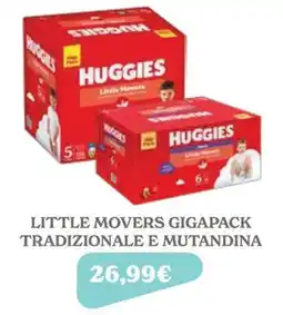 Iperbimbo Huggies Little Movers offerta