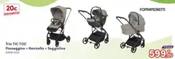 B di Bimbi Trio TIC TOC Passeggino + Navicella + Seggiolino offerta