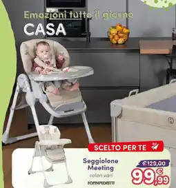 B di Bimbi Seggiolone Meeting FOPPAPEDRETTI offerta