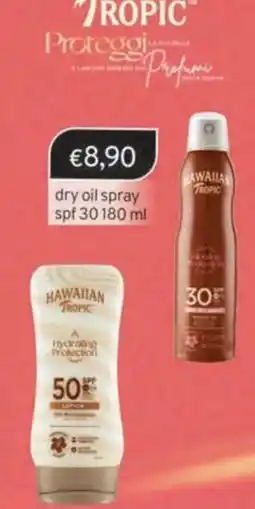 Sirene Blu Hawaiian Tropic dry oil spray offerta