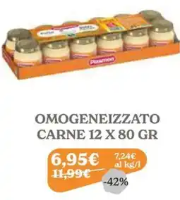 Iperbimbo OMOGENEIZZATO CARNE Plasmon offerta
