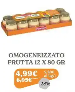 Iperbimbo OMOGENEIZZATO FRUTTA offerta