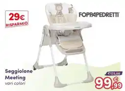B di Bimbi Seggiolone Meeting FOPPAPEDRETTI offerta