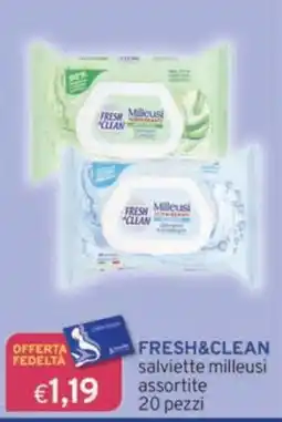 Sirene Blu FRESH&CLEAN salviette milleusi offerta