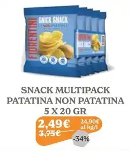 Iperbimbo SNICK SNACK FILORENTINI PATATINA NON PATATINA offerta