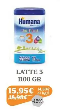 Iperbimbo Humana Latte 3 offerta