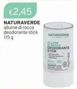 Sirene Blu NATURAVERDE allume di rocca deodorante stick offerta