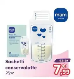 B di Bimbi Sachetti conservalatte mam offerta