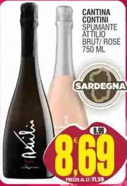 Vicino a te supermercati Cantina Contini Spumante Attilio Brut/Rosé offerta