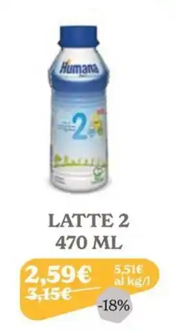 Iperbimbo Humana LATTE 2 offerta