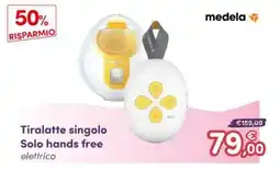 B di Bimbi Tiralatte singolo Solo hands free elettrico medela offerta